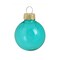 Whitehurst Transparent Finish Glass Christmas Ball Ornaments - 2.75" (70mm) - Turquoise - 12ct